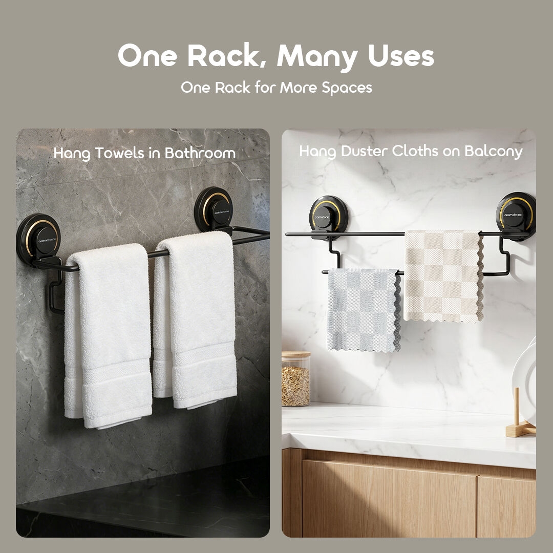 oraimo Suction Cup Towel Rail HookBar OHES-002 05 One Rack for More Spaces