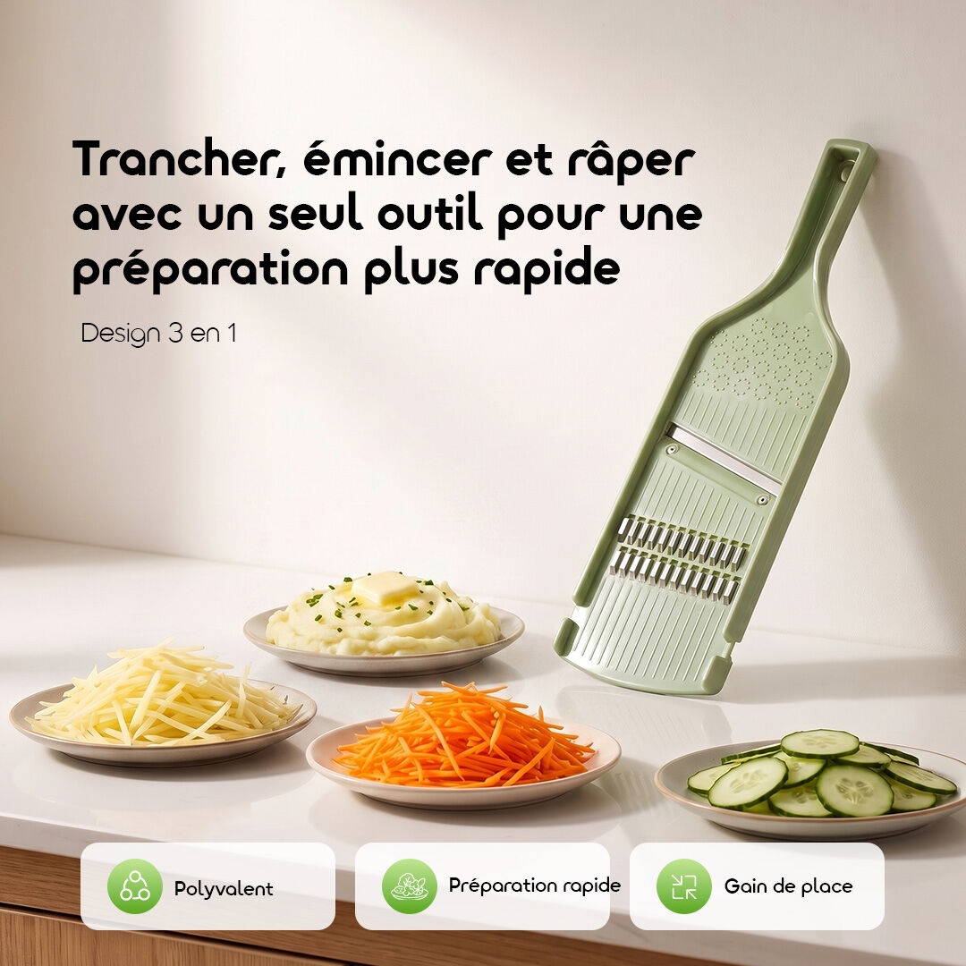oraimo Handheld Mandoline Slicer ChopHub OHKC 016 02 Trancher emincer et raper avec un seul outil pour une preparation plus rapide FR