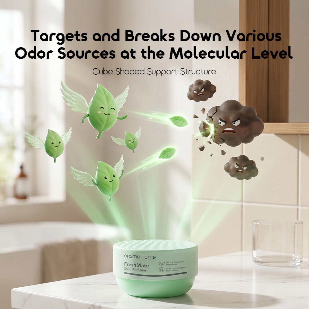 oraimo Solid Perfume (2 Pcs) FreshMate OHCE-003-2 Targets and Breaks Down Various Odor Sources at the Molecular Level