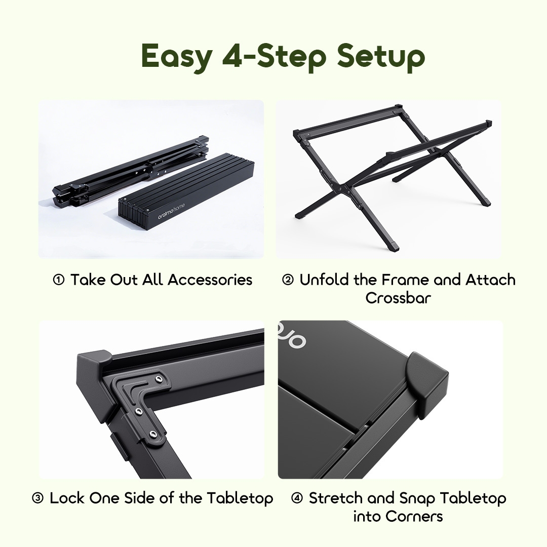 oraimo Camping Table  LiteBoard OOS-001 Easy 4-Step Setup-7