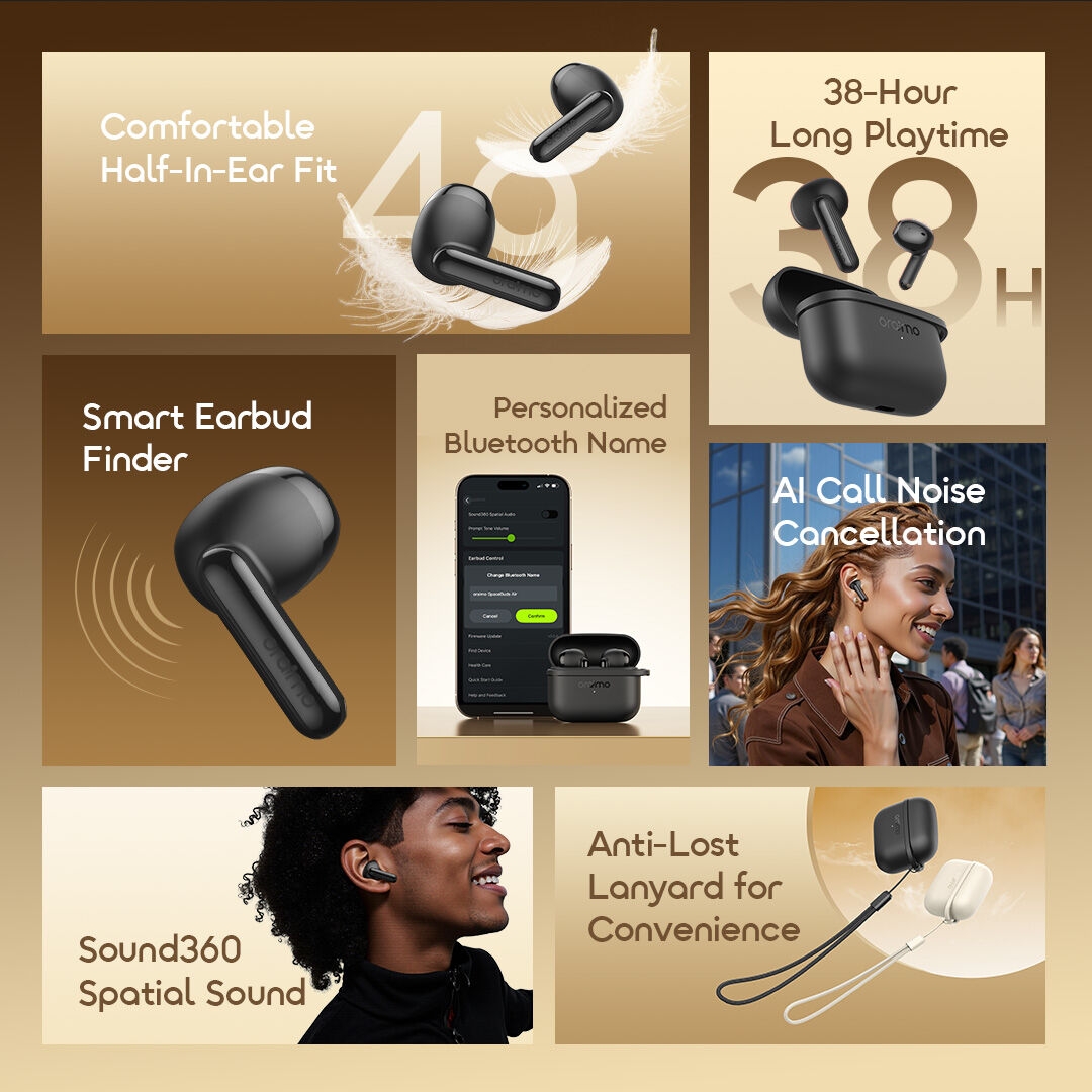 Oraimo True Wireless Earbuds SpaceBuds Air OTW 324S 2 Features