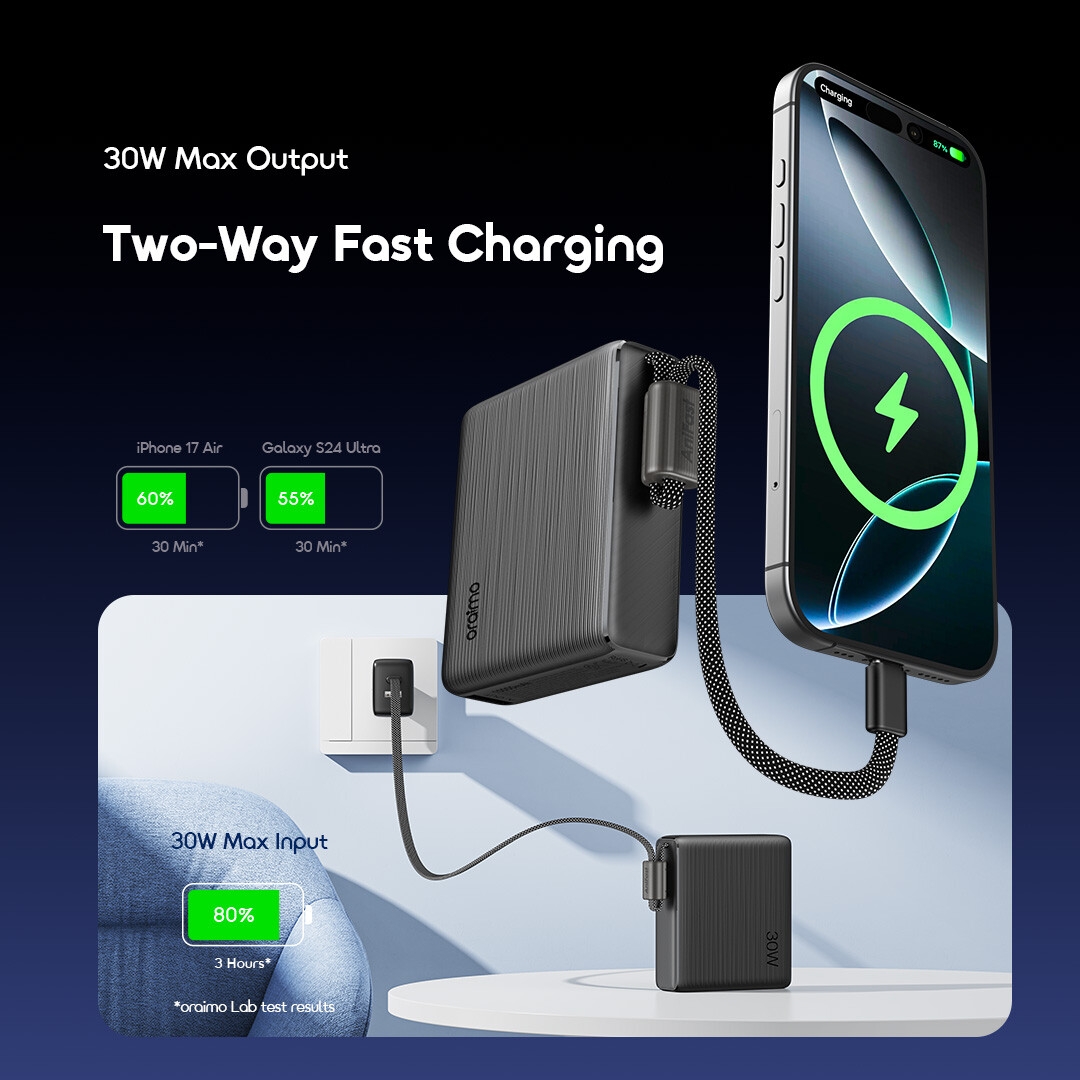 oraimo Power Bank PowerNova L21 OPB-7203C 3 30W Max Output