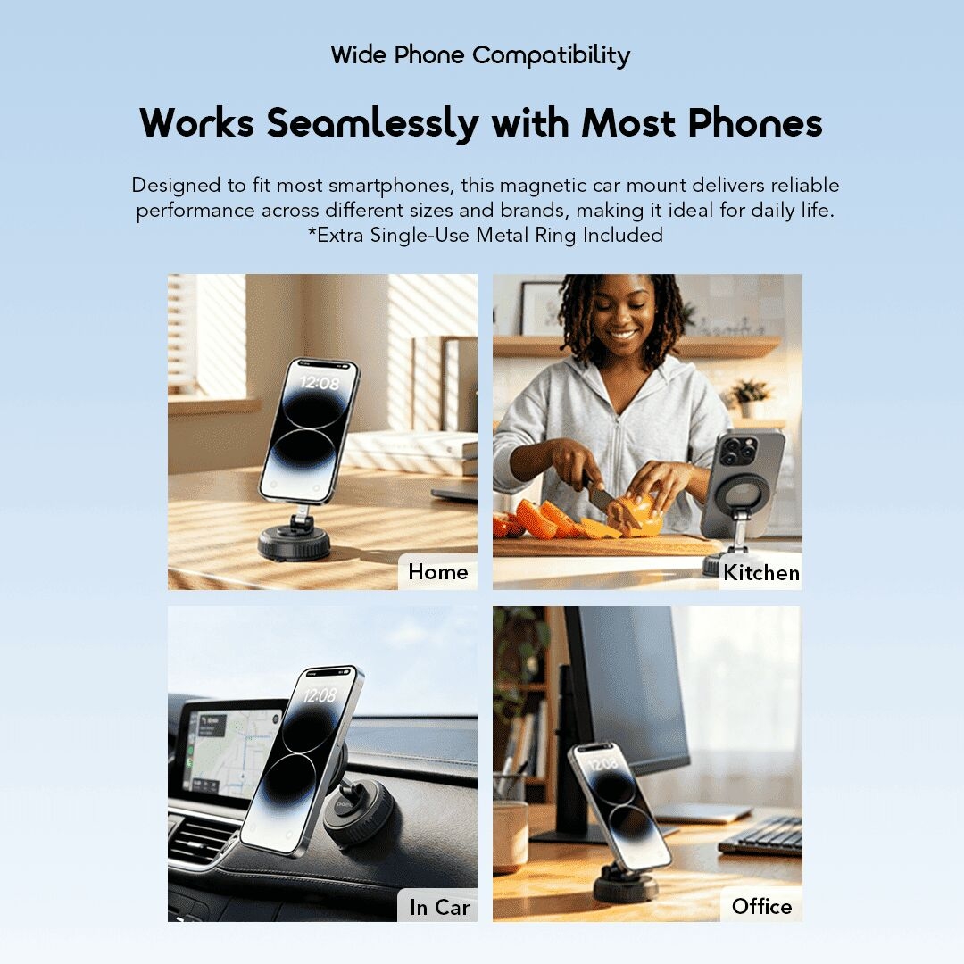 oraimo Car Phone Holder Hydra 6 OCM-31 06 Wide Phone Compatibility
