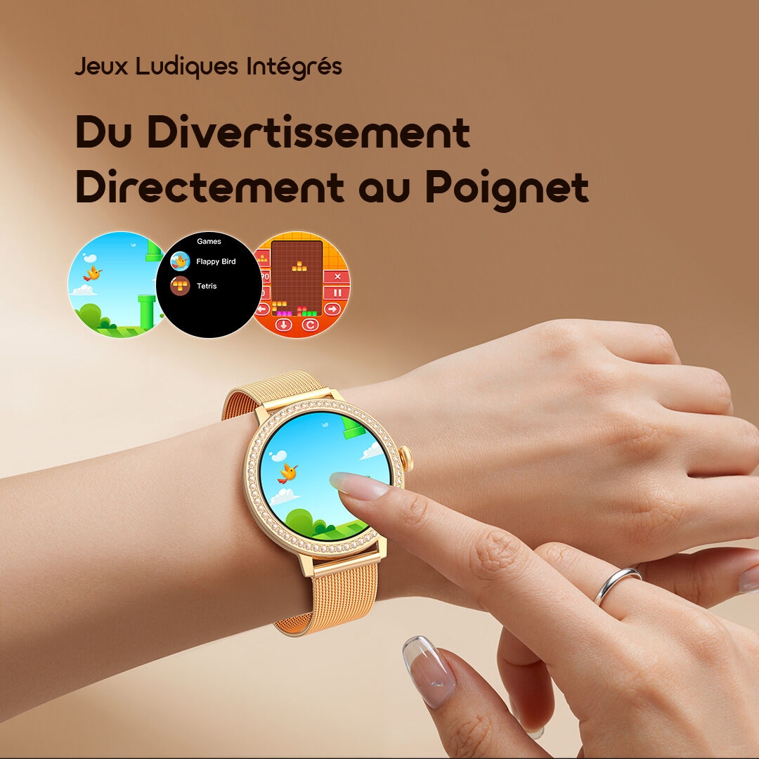 oraimo Smart Watch Watch Muse 2 OSW-833N 7 Built-In Fun Games Fun Right on Your Wrist
