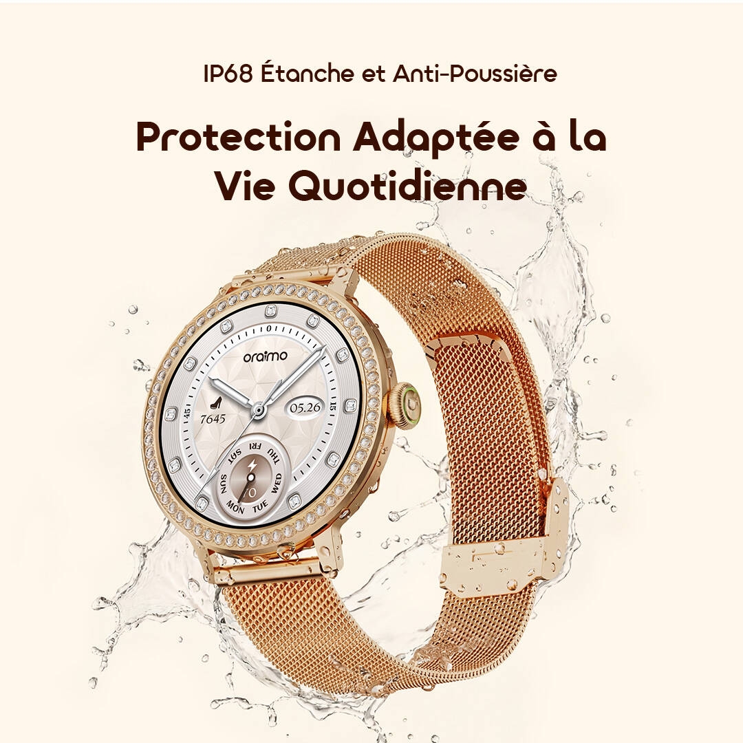 oraimo Smart Watch Watch Muse 2 OSW-833N 9 IP68 Waterproof & Dustproof Everyday-Ready Protection