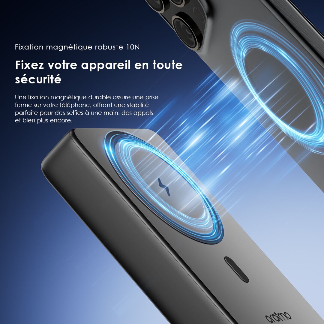 oramio 10000mAh POWER BANK MagPower 15 OPB-7102W 7 Strong Magnetic Attachment