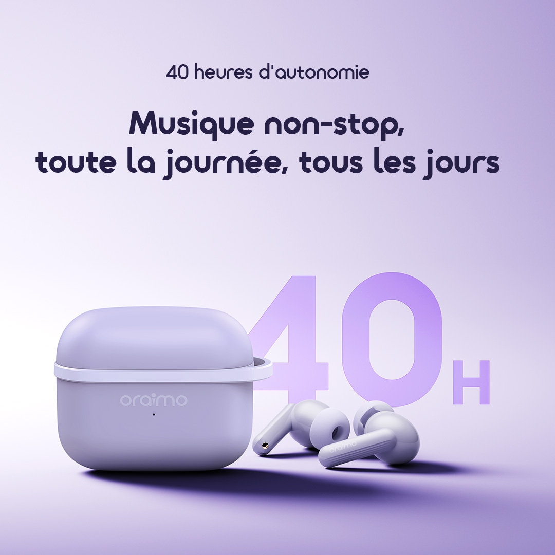 Oraimo True Wireless Earbuds SpaceBuds Lite OTW-324 3 Long Playtime