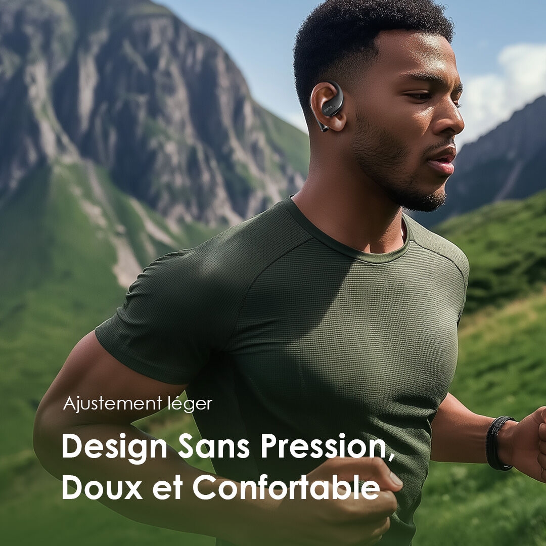 Oraimo Écouteurs Open Ear True Wireless OpenArc OPN 675 Conception Légère