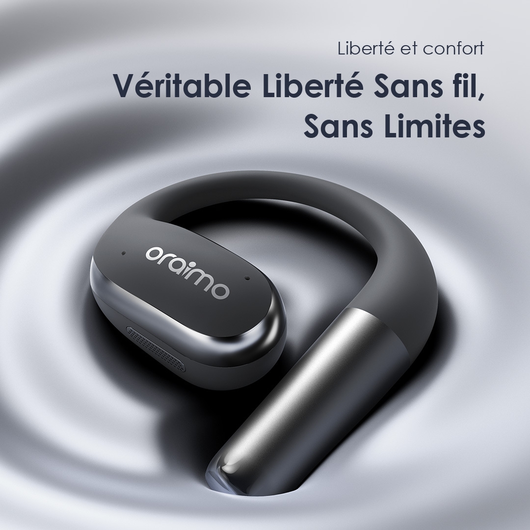Oraimo Écouteurs Open Ear True Wireless OpenArc OPN 675 Liberté et Confort