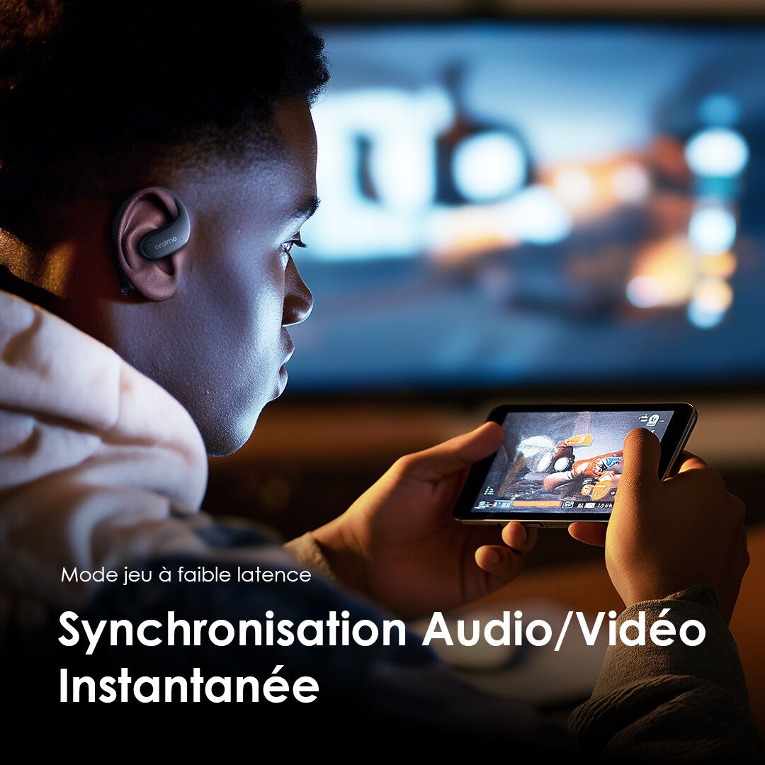 Oraimo Écouteurs Open Ear True Wireless OpenArc OPN 675 Mode jeu
