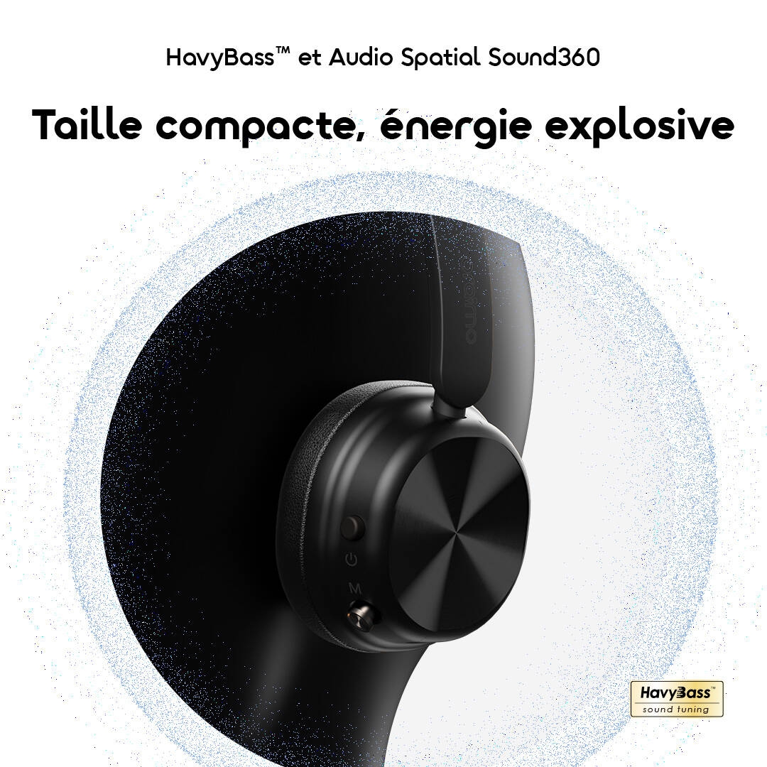 oraimo Headphone BoomPop Air OHP-316 06 HavyBass & Sound360 Spatial Audio