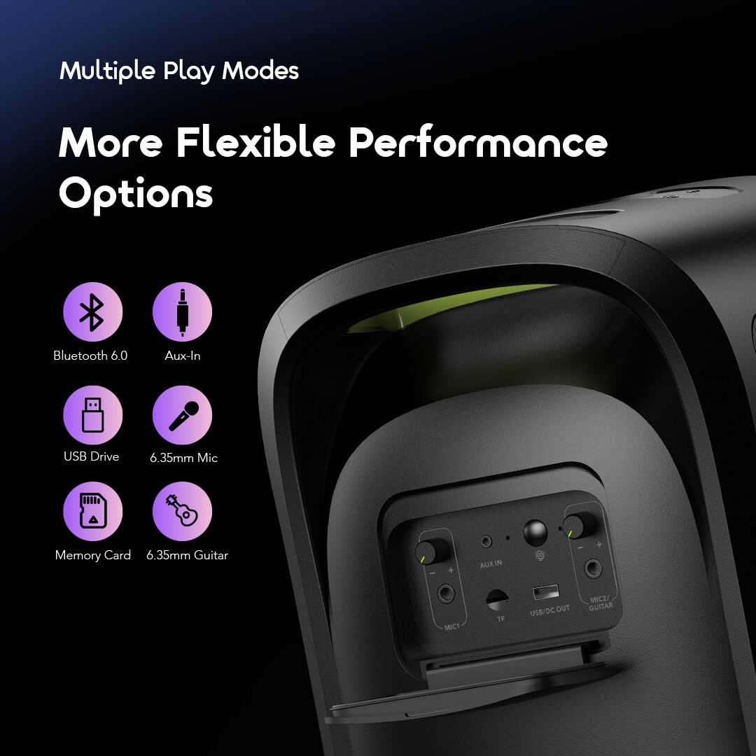 oraimo Wireless Party Speaker SpaceBox Max OBS-982 10 Multiple Play Modes