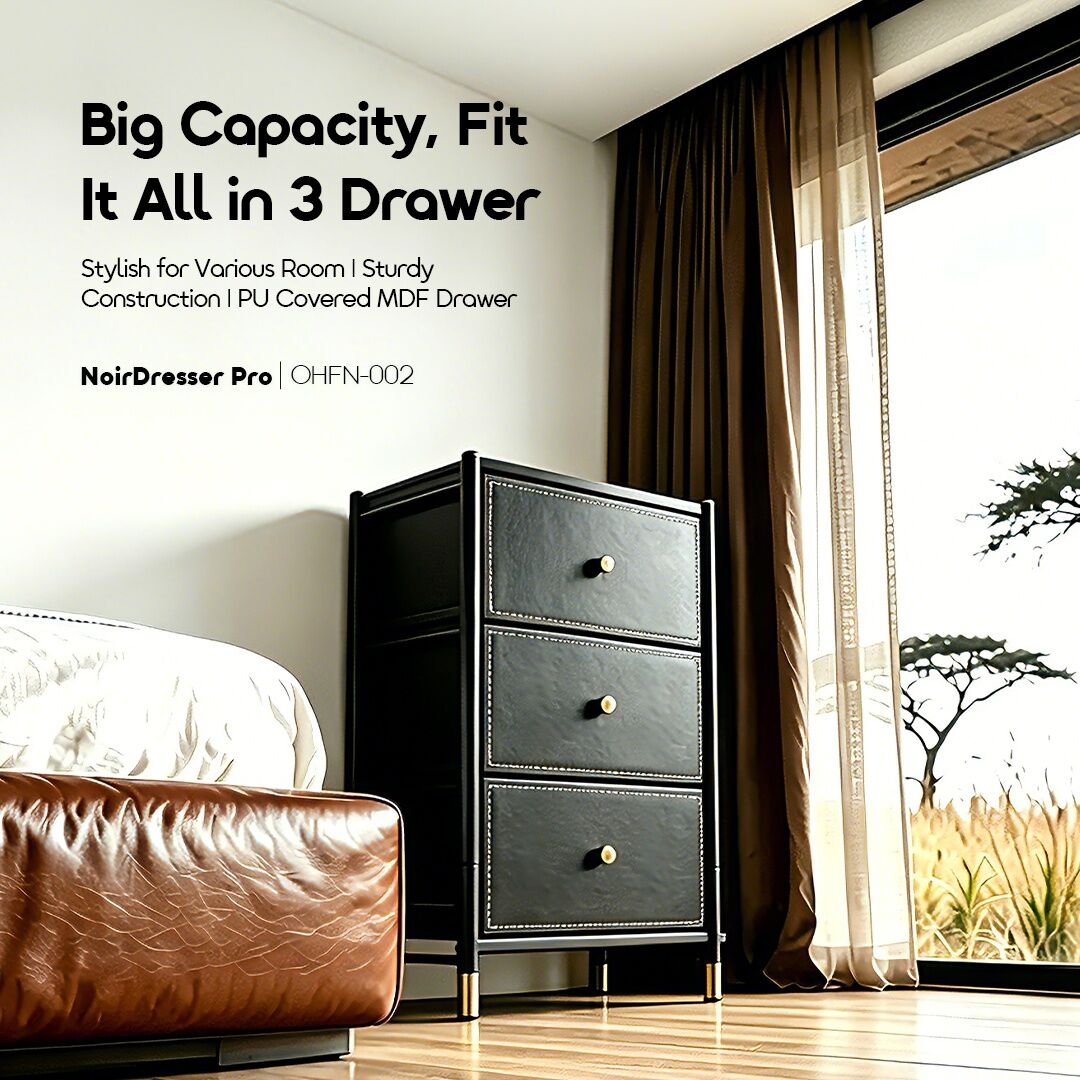 oraimo storage dresser africa OHFN-002 01 big capacity fit it all in 3 drawer