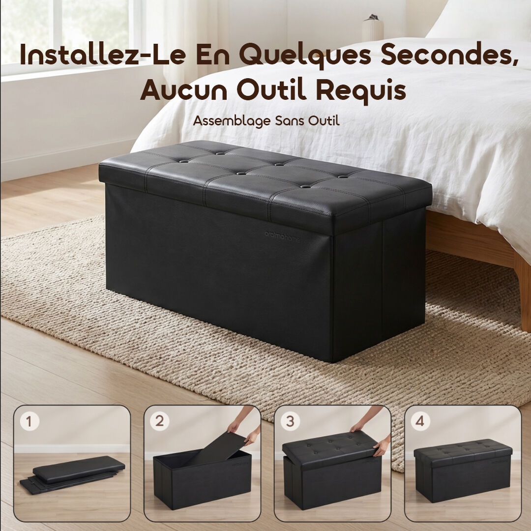 oraimo Storage Ottoman Cozy Pro OHFS-004 07 Tool-Free Assembly