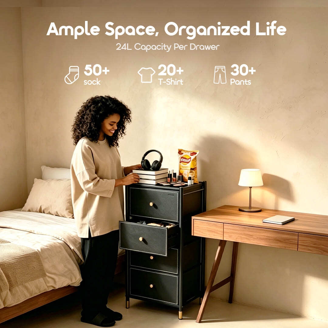 oraimo storage dresser noir stand plus OHFN-003 04 ample space organized life