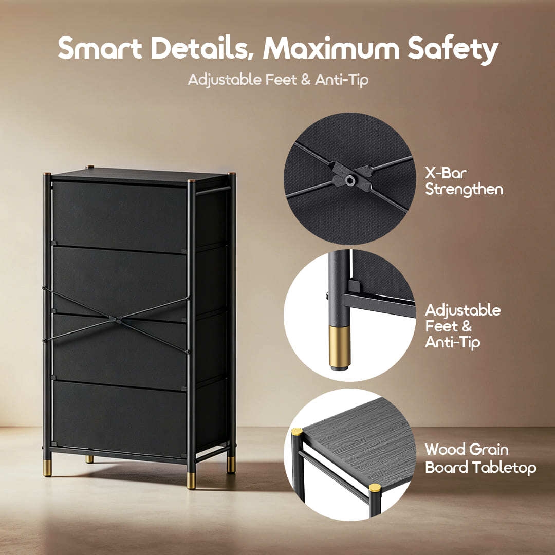 oraimo storage dresser noir stand plus OHFN-003 07 smart details maximum safety