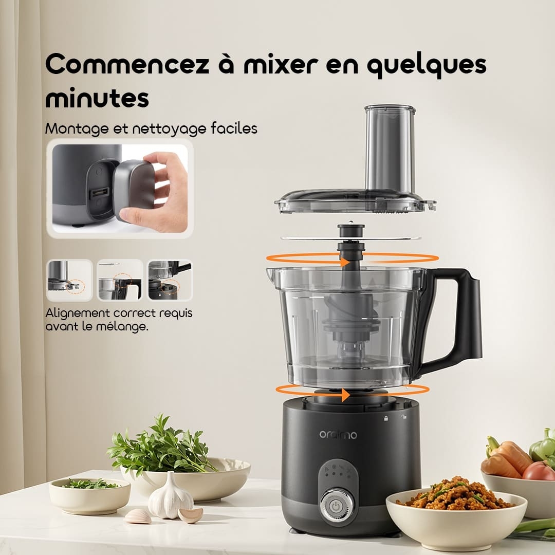 oraimo Blender VoltBlend OBL-582A 05 Easy Assembly & Cleaning FR