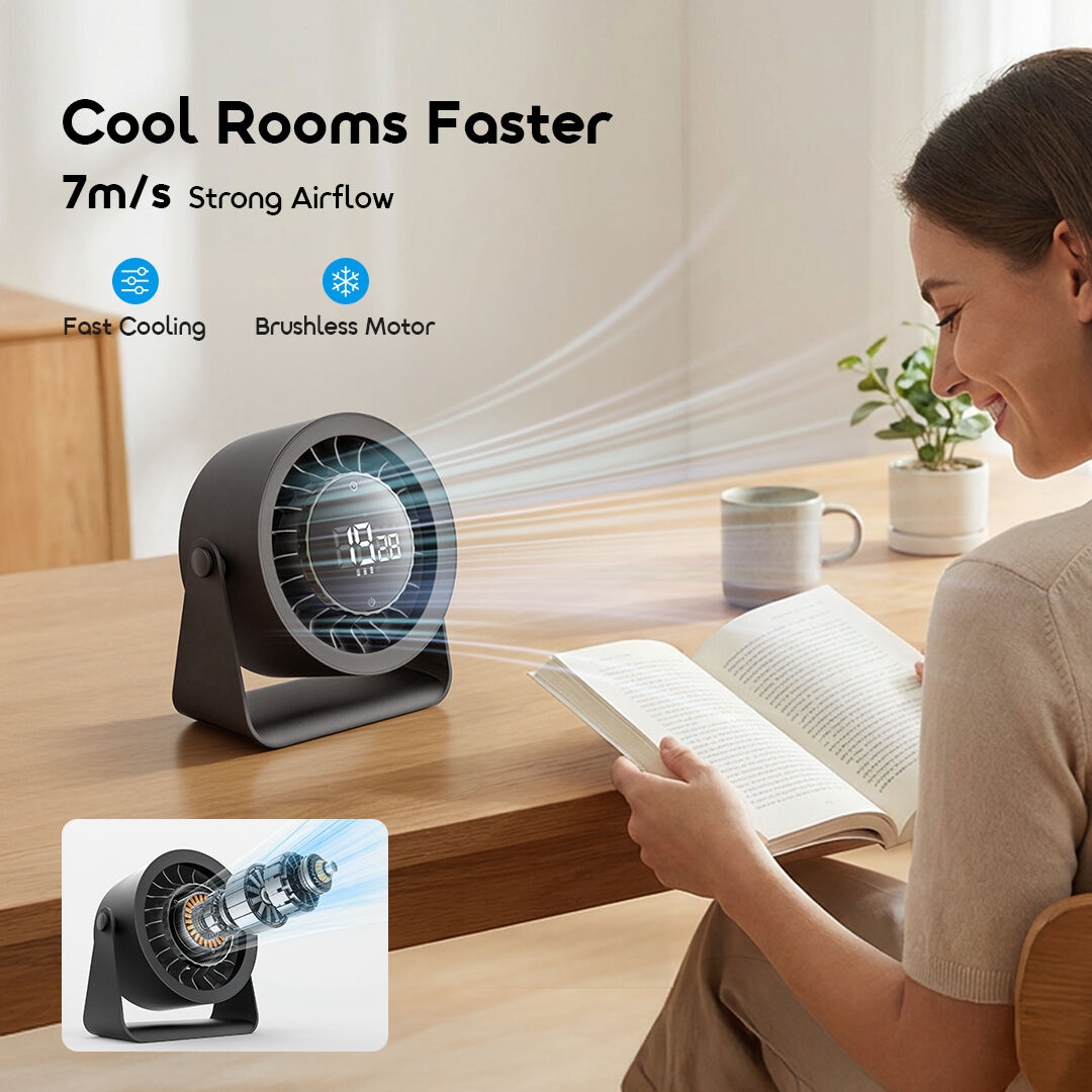 oraimo Desktop Fan AirDock ODF-501A 2 7m/s Strong Airflow