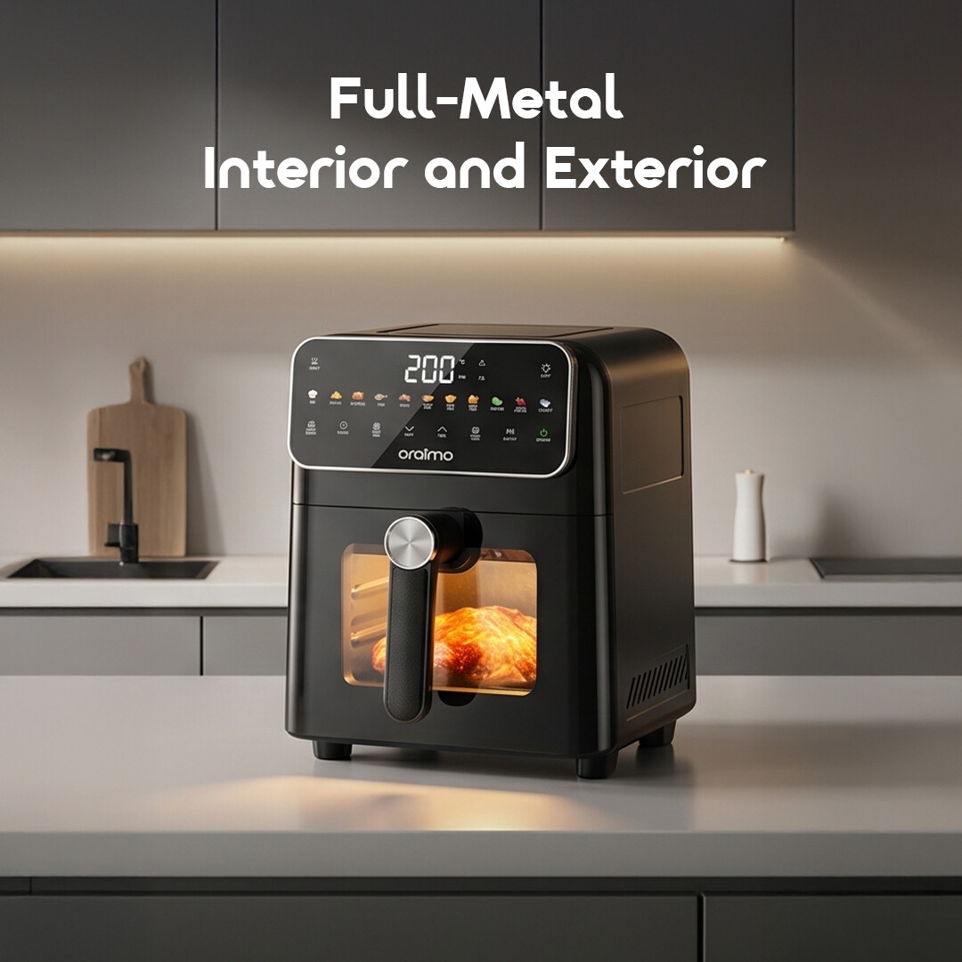 oraimo Air Fryer NutriFry S1 OAF-261A-16 Full-Metal Interior and Exterior