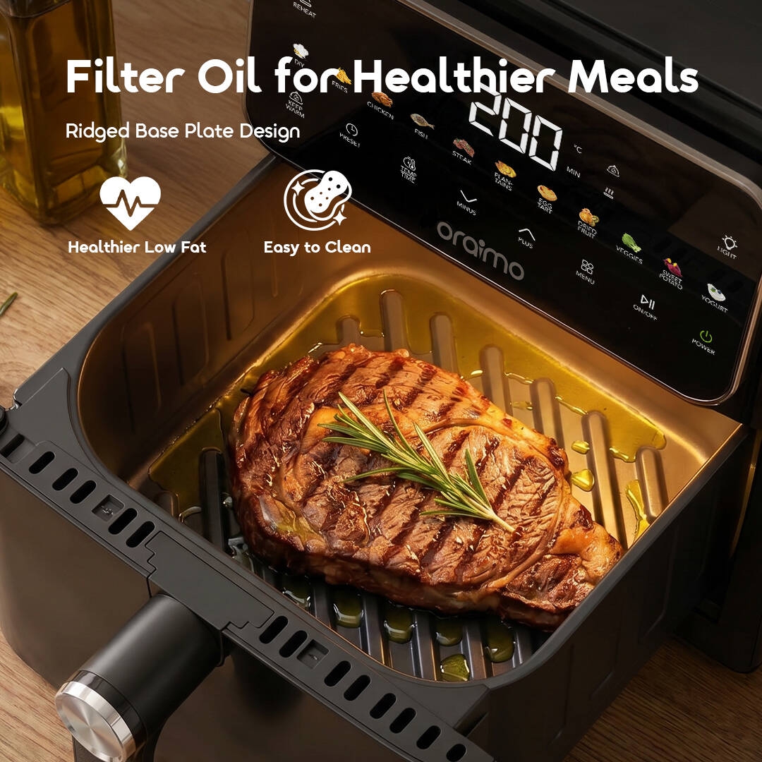 oraimo Air Fryer NutriFry S1 OAF-261A-05 Ridged Base Plate Design
