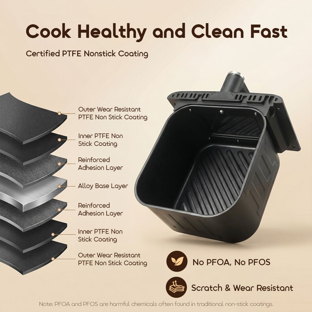oraimo Air Fryer NutriFry S1 OAF-261A-06 Certified PTFE Nonstick Coating