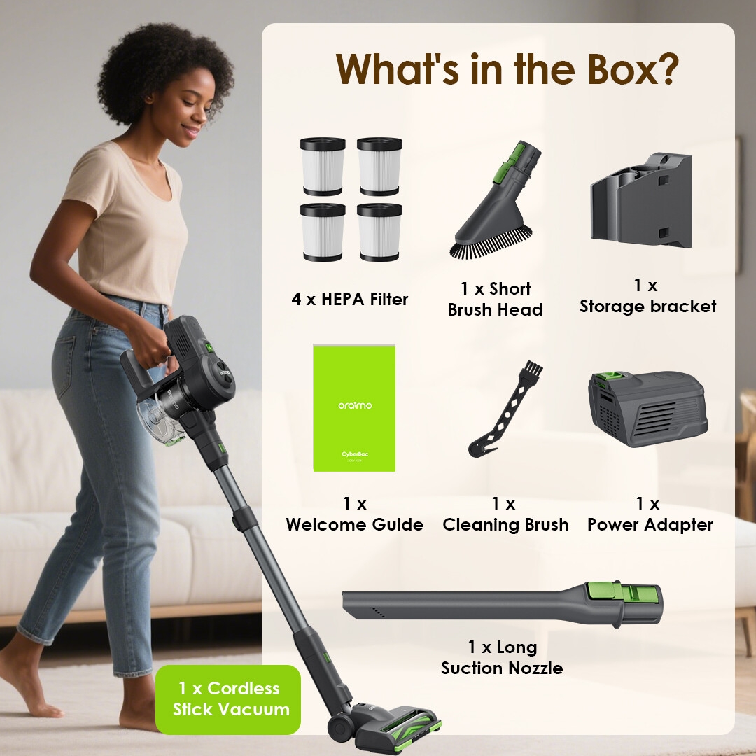Oraimo Cordless Stick Vacuum CyberVac OSV 102B in Box