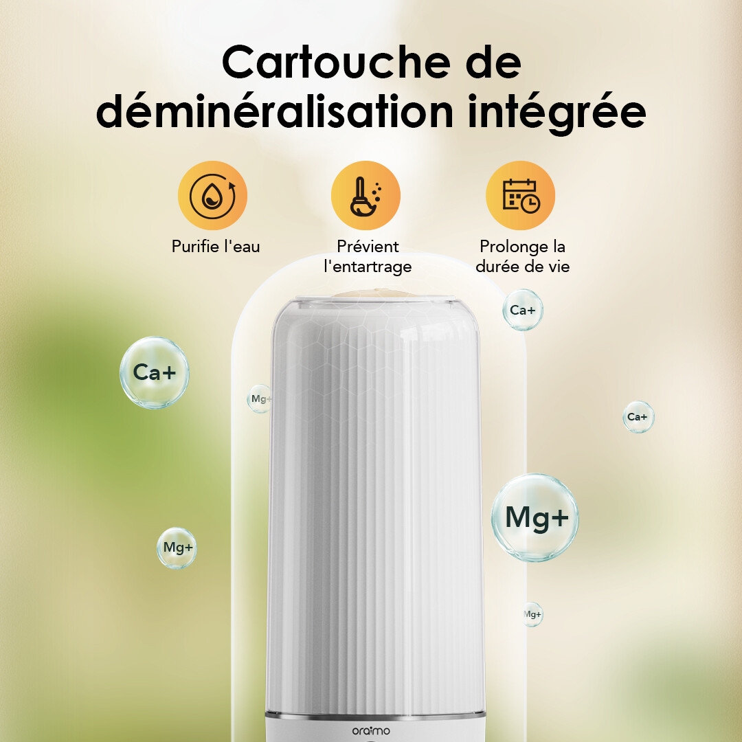 oraimo Humidifier MistFlow Max OHM-502A Built In Demineralization Cartridge