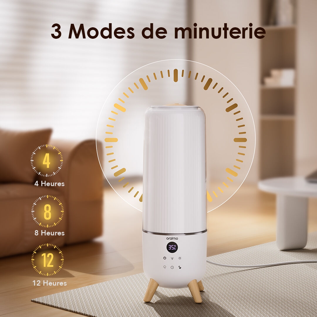 oraimo Humidifier MistFlow Max OHM-502A 3 Timer Modes