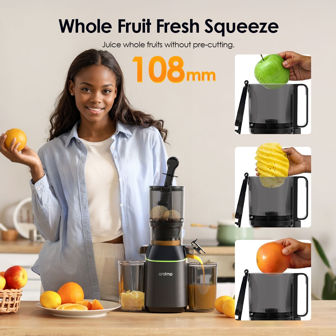 Slow Juicer EasyJuice OMJ-501A 108mm large feed chute