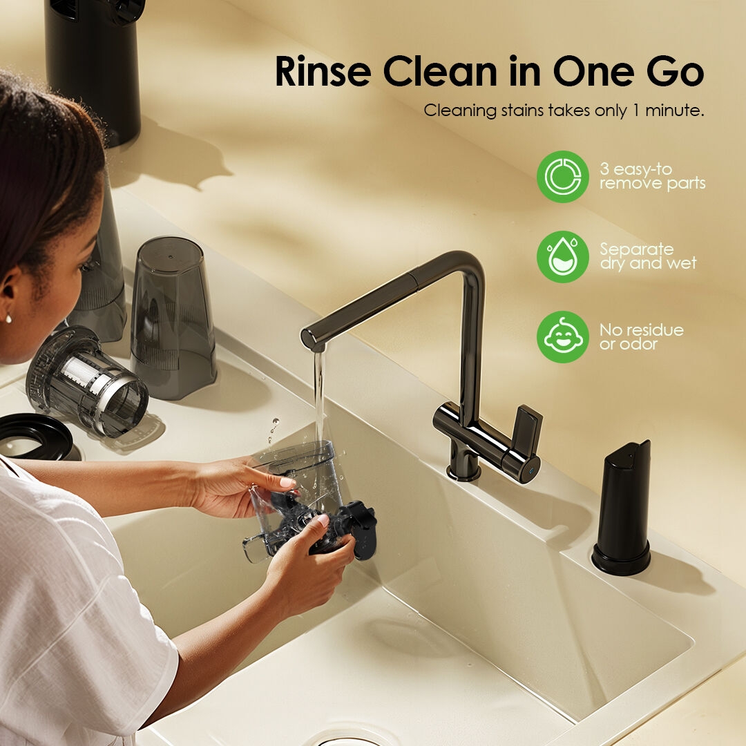 Slow Juicer EasyJuice Mini OMJ-201A clean in one go