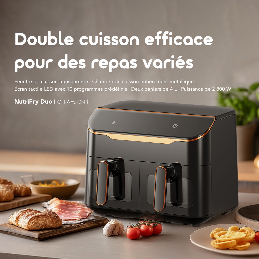 oraimo AirFryer NutriFry Duo OH-AF510N