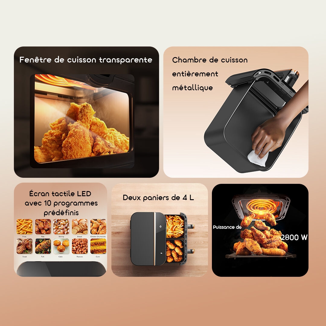 oraimo AirFryer NutriFry Duo OH-AF510N features