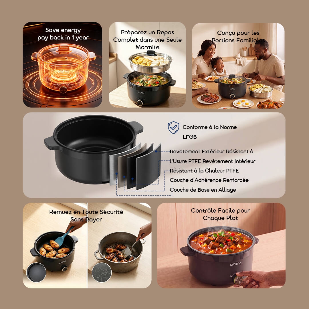 oraimo multi functional electric hotpot multipot OEH-261A 02 collection FR