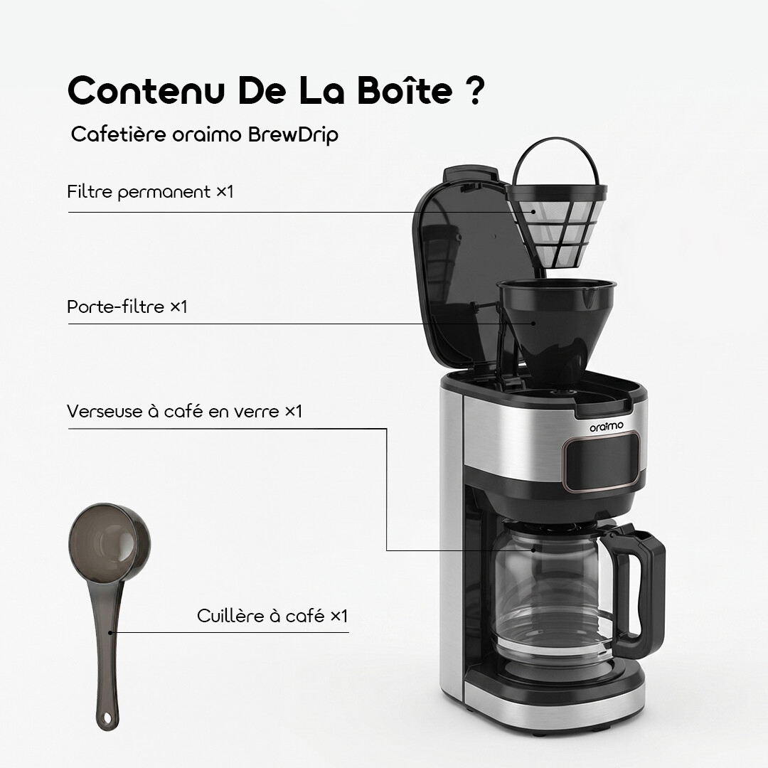 oraimo Drip Coffee Maker BrewDrip OCF-201A 10 What's in the Box?