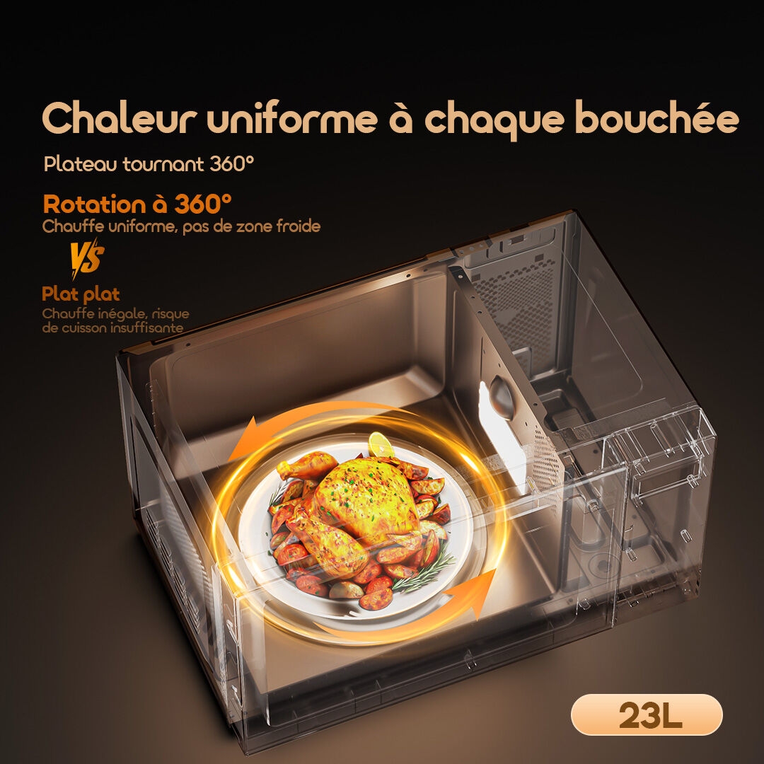 oraimo Microwave Oven InfiWave Lite OMO 521A 360 rotation FR 8