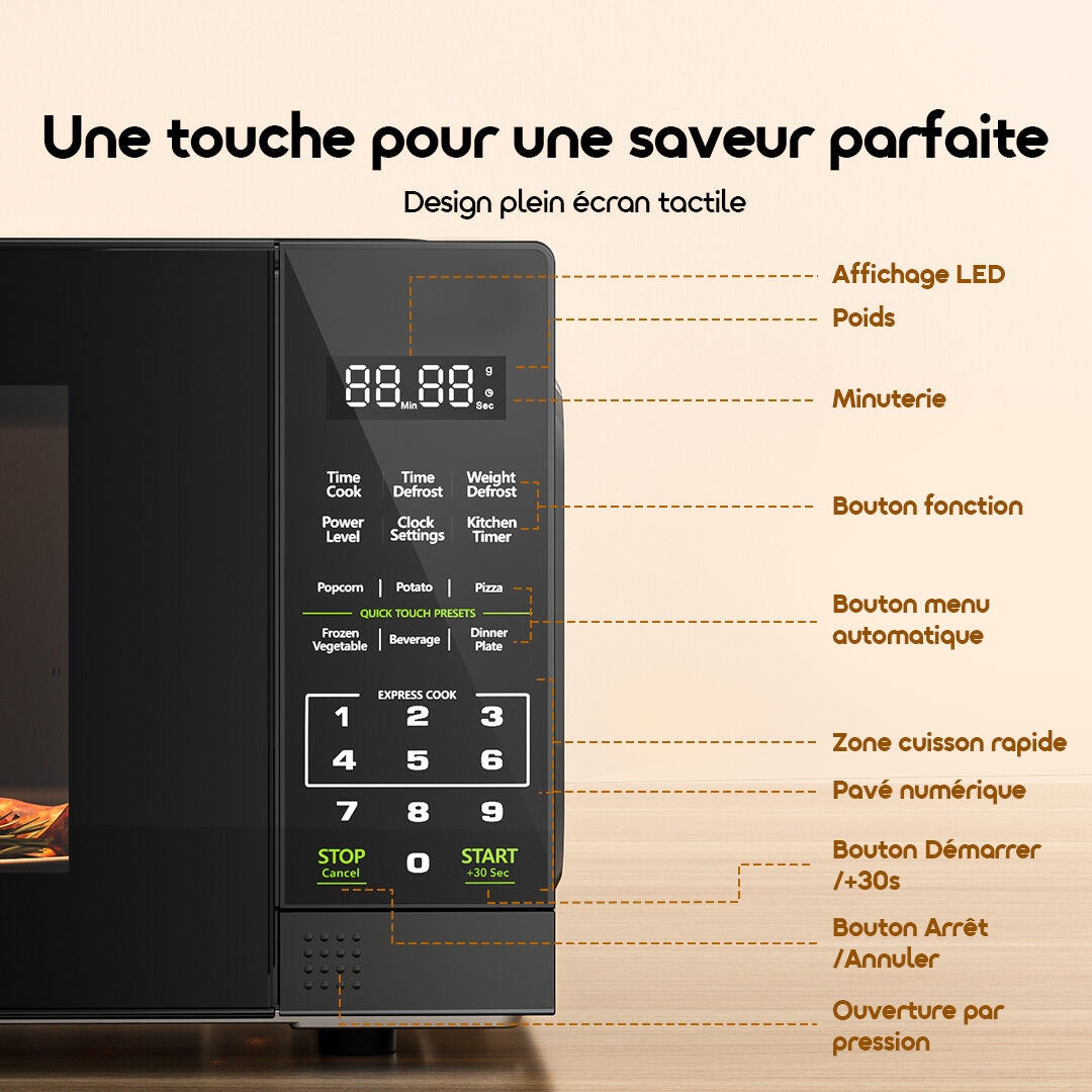 oraimo Microwave Oven InfiWave Lite OMO 521A touch to control FR 5