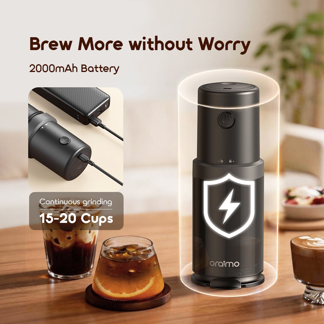 Moulin à Café Portable oraimo BeanGrind OCB-221A 05 Batterie de 2000mAh