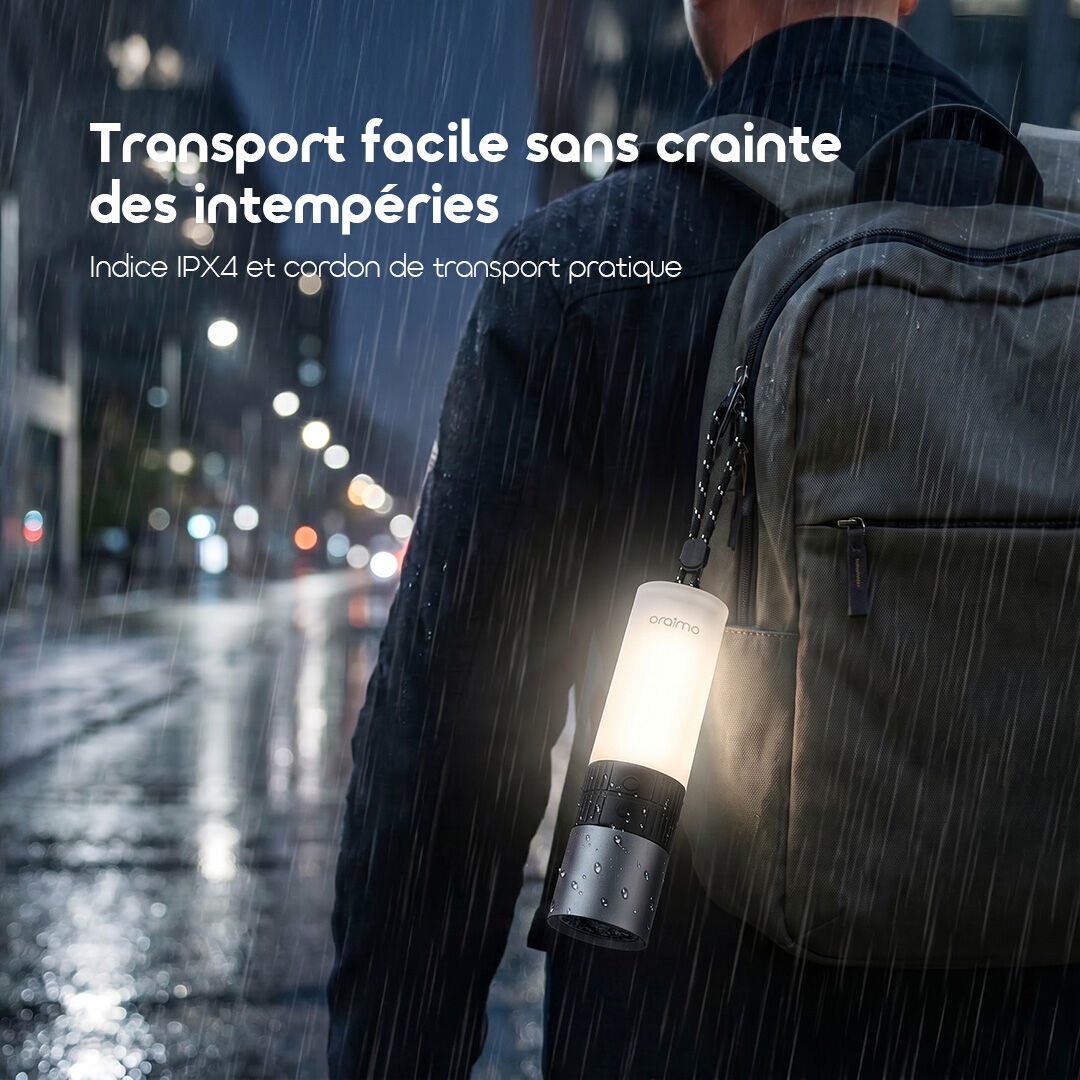 oraimo Flashlight TorchGo OLP-201A 07 IPX4 Waterproof Portable