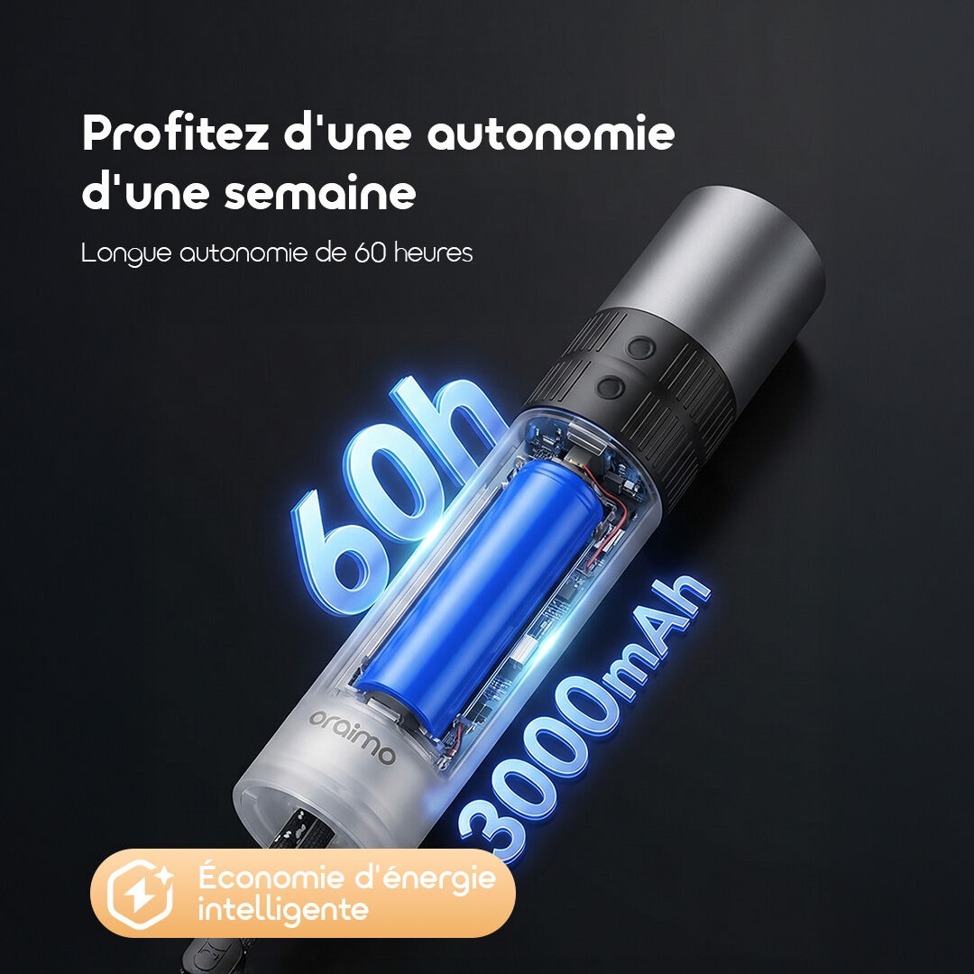 oraimo Flashlight TorchGo OLP-201A 04 Long Battery Life