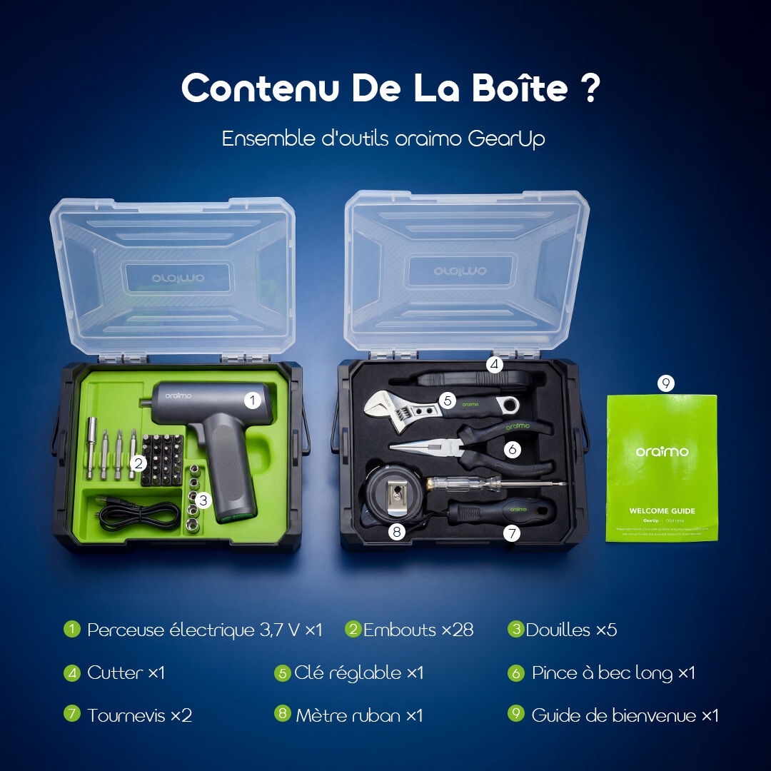 oraimo Toolsets Gearup OSH 011A 7 Box
