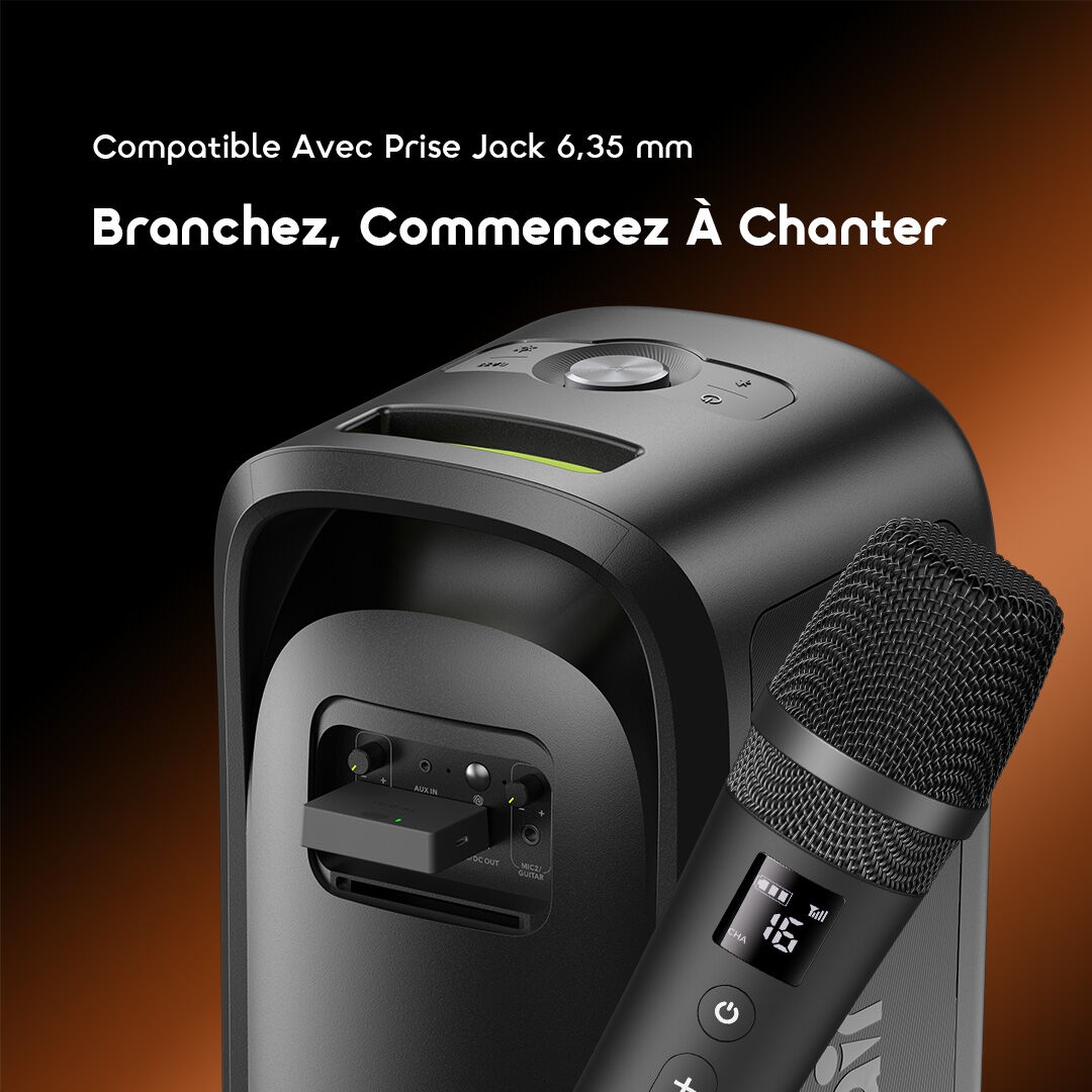 oraimo Wireless Microphone VoxMic OMH-692 8 6.35mm Jack Compatible