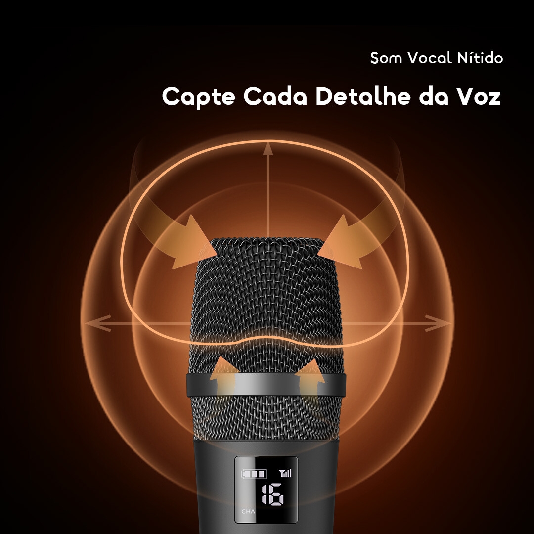 oraimo Wireless Microphone VoxMic OMH-692 3 Crisp Vocal Sound