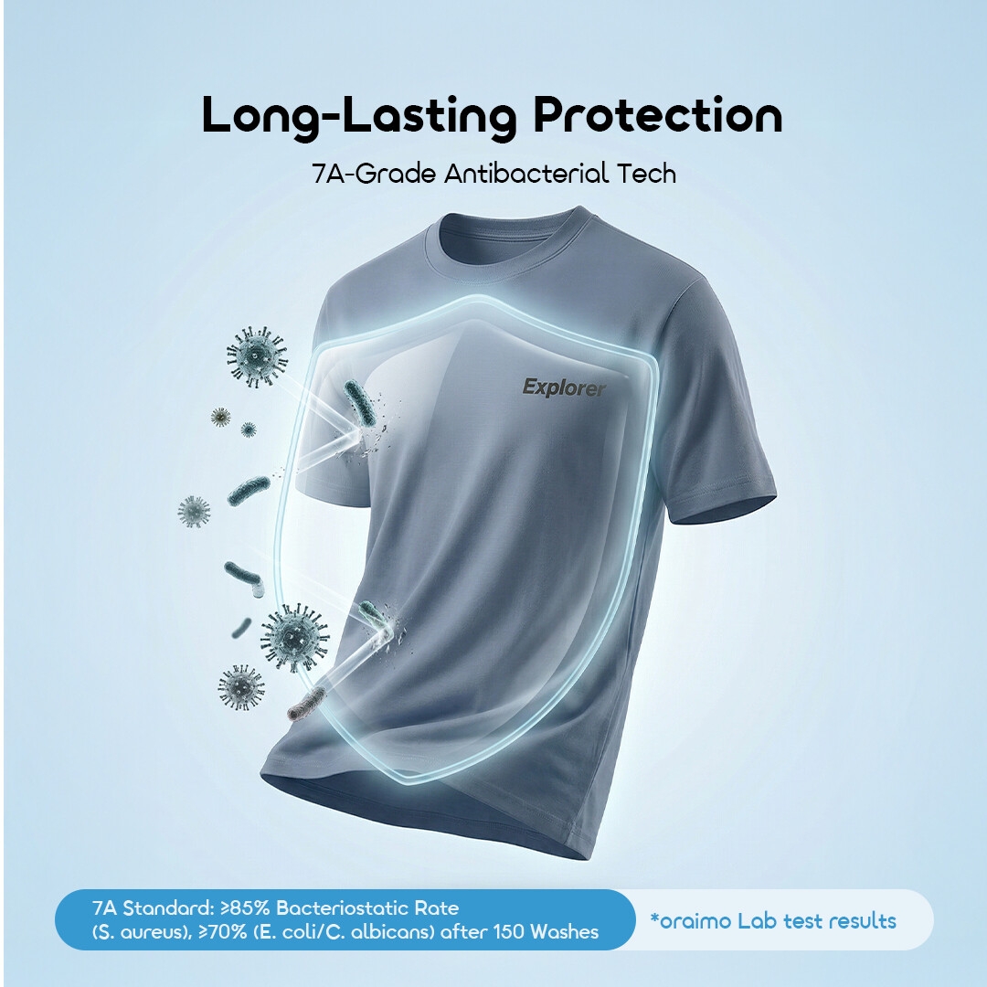 T-shirt oraimo PureGuard OHDT-001 03 Technologie antibactérienne de grade 7A