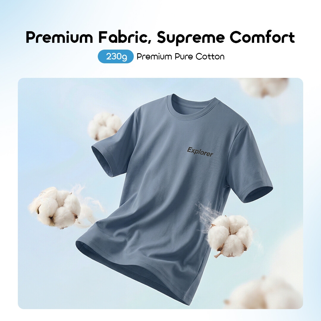 T-shirt oraimo PureGuard OHDT-001 05 Pur coton de qualité supérieure 230g