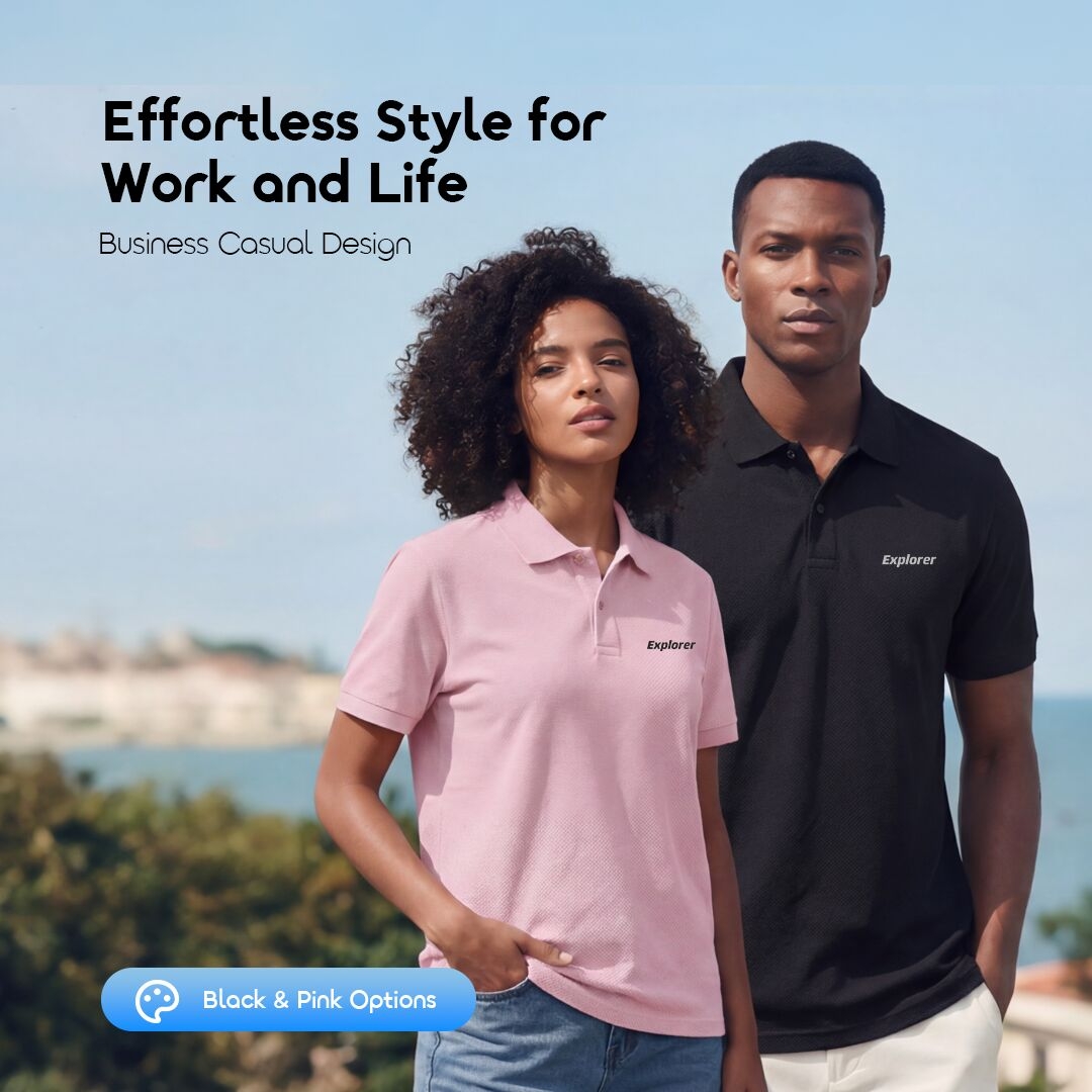 Polo oraimo EcoLuxe OHDP-001 2 Un style sans effort pour le travail et la vie quotidienne