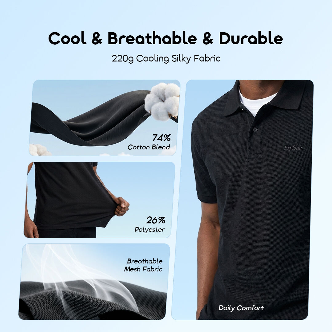 Polo oraimo CottonAir OHDP-002 03 Frais, respirant et durable