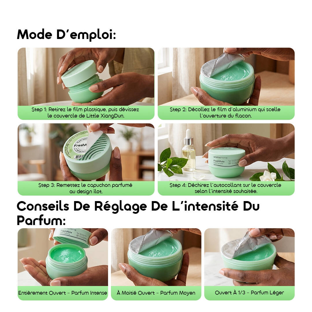 oraimo Solid Perfume (2 Pcs) FreshMate OHCE-003-8 Instructions & Scent Intensity Adjustment Tips