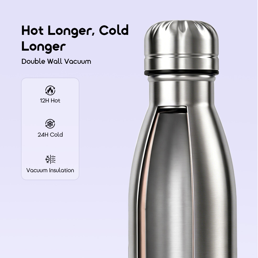oraimo Insulated Water Bottle ClassicSeal 500 OHDW-007-4 Double Wall Vacuum