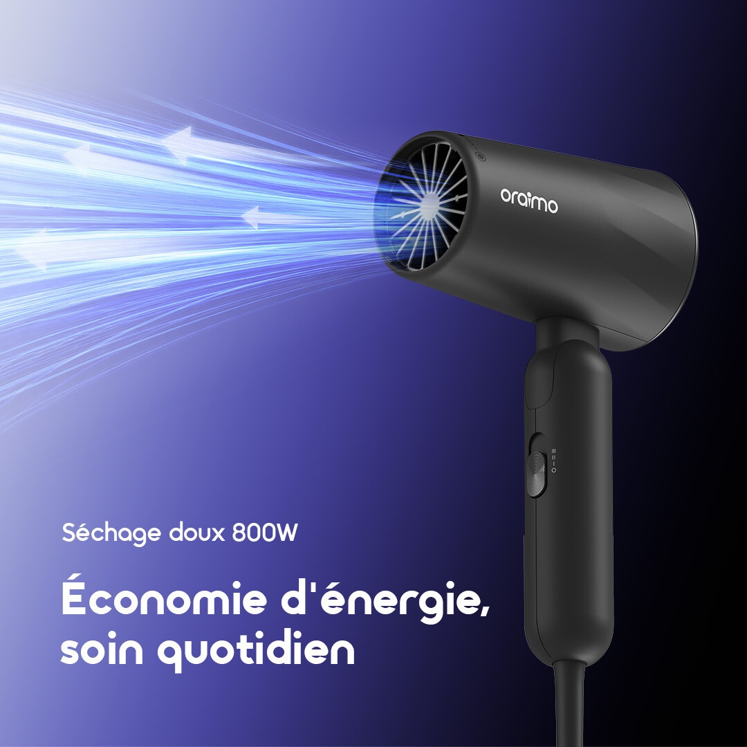 oraimo Hair Dryer SwiftDry 2 OHD 210N 06 800w gentle drying FR