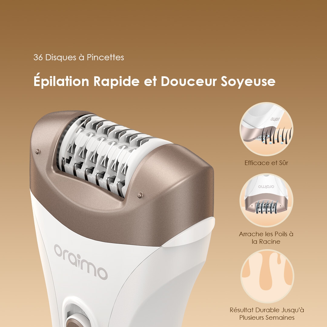 oraimo SilkSmooth OBE-210N women epilator 36 Tweezer Discs